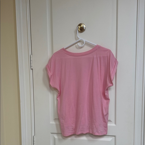 Frame Soft Pink V-Neck Tee - Picture 7 of 9
